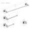Kibi Cube 4 Piece Bathroom Hardware Set C-KBA15-4CH - alternate 2